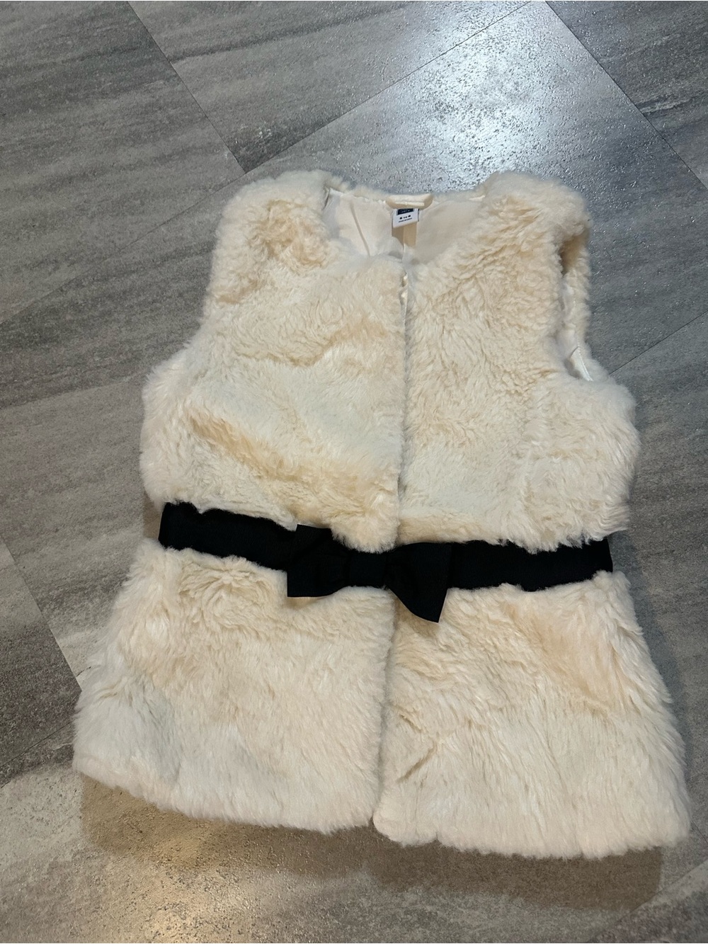 Janie and Jack Faux Fur girls vest